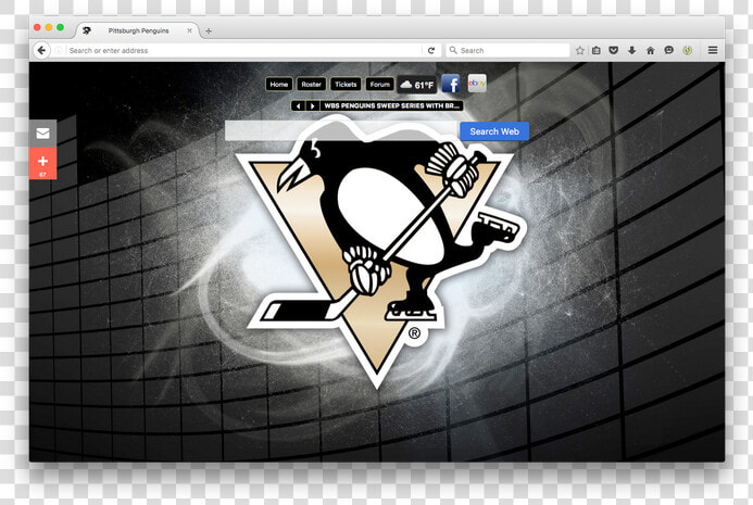 Pittsburgh Penguins New Tab  HD Png DownloadTransparent PNG