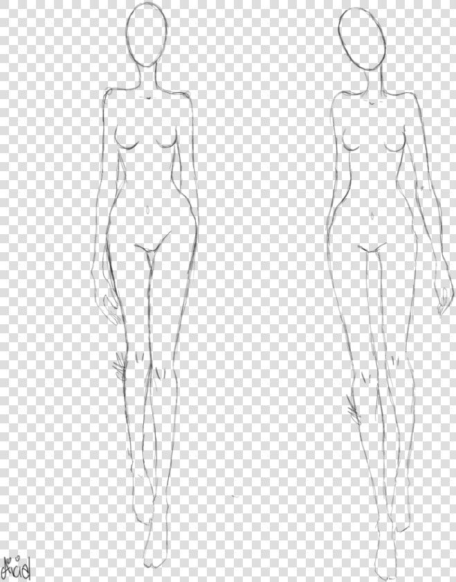 Simple Fashion Croquis  HD Png DownloadTransparent PNG