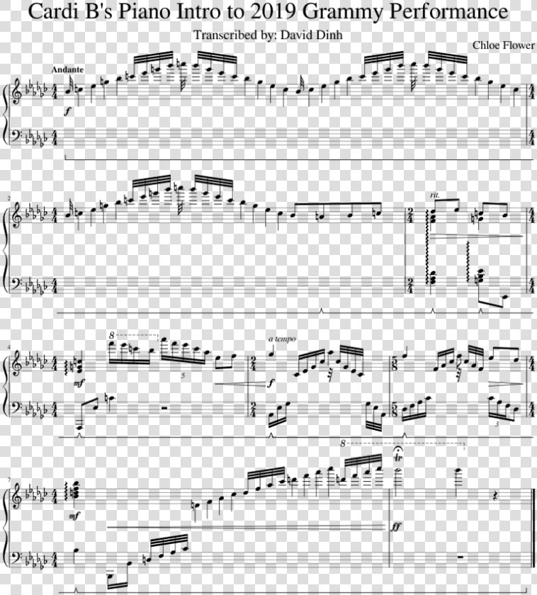 Chloe Flower Get What You Get Sheet Music  HD Png DownloadTransparent PNG