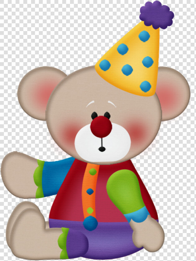 Clown Party  Circus Party  Art Birthday  Circus Birthday    Oso De Circo Animado  HD Png DownloadTransparent PNG