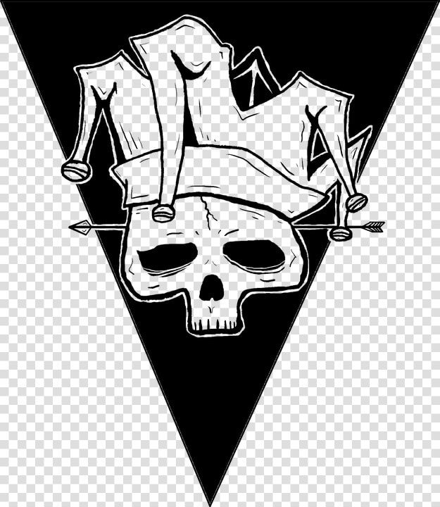 Skull  Joker  Arrow  Jester  Sketch  Drawing  Blackwork   Sketsa Wajah Joker  HD Png DownloadTransparent PNG