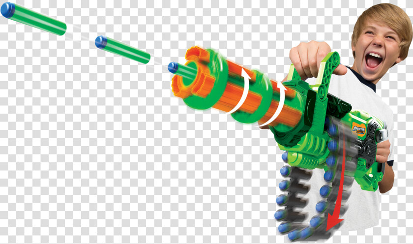 Adventure Force Scorpion Rotating Barrel Auto Gatling   Nerf Gun Mini Gun  HD Png DownloadTransparent PNG