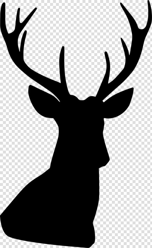 Stag Vector Horns   Deer Head Silhouette Png  Transparent PngTransparent PNG