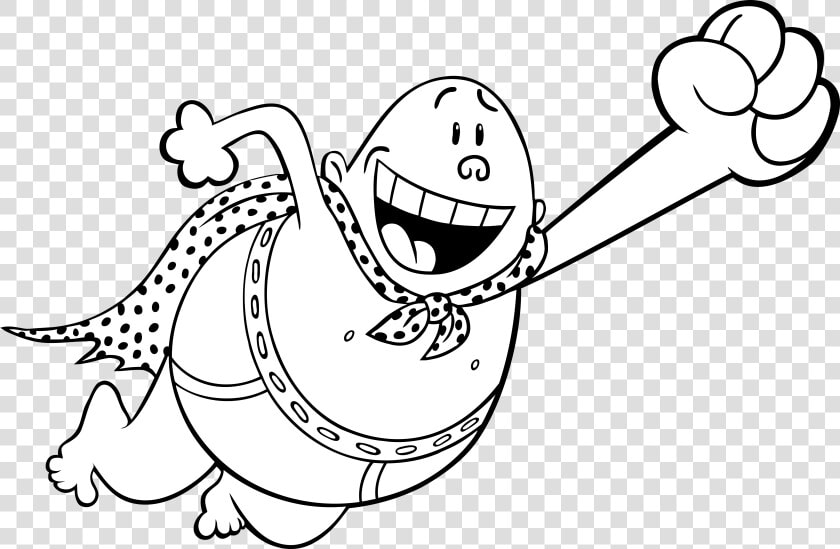 Flying Captain Underpants   Dog Man Coloring Pages  HD Png DownloadTransparent PNG