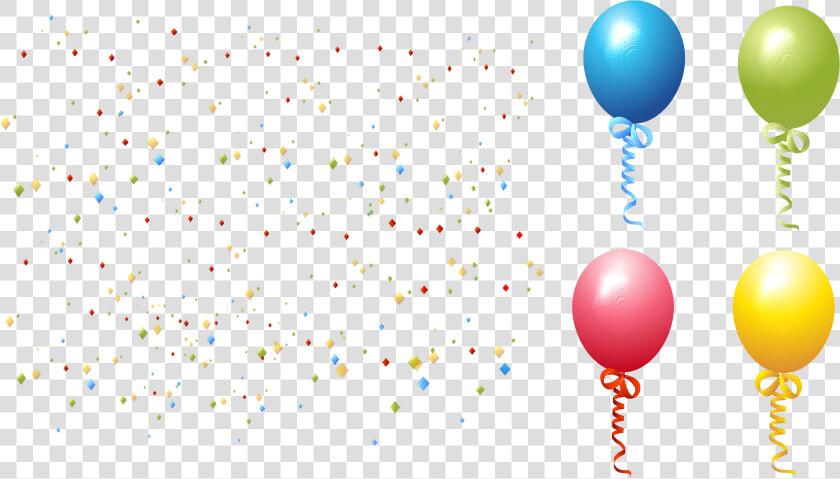 Confeti Globos Png  Transparent PngTransparent PNG