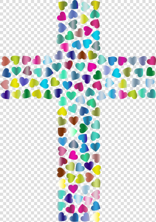 Pink symmetry symbol   Colorful Cross Clipart  HD Png DownloadTransparent PNG