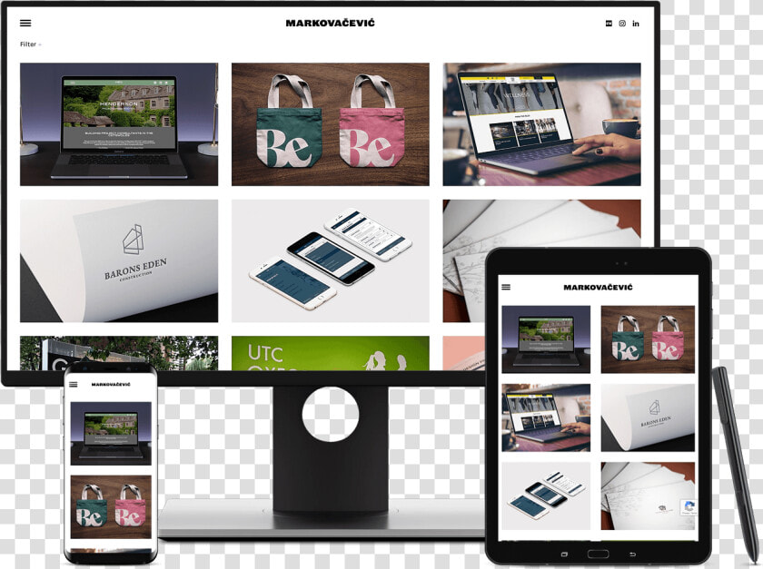 Multi Devices Mock Up For Markovacevic   Iphone  HD Png DownloadTransparent PNG
