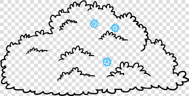 How To Draw A Bush   Bush Drawing  HD Png DownloadTransparent PNG