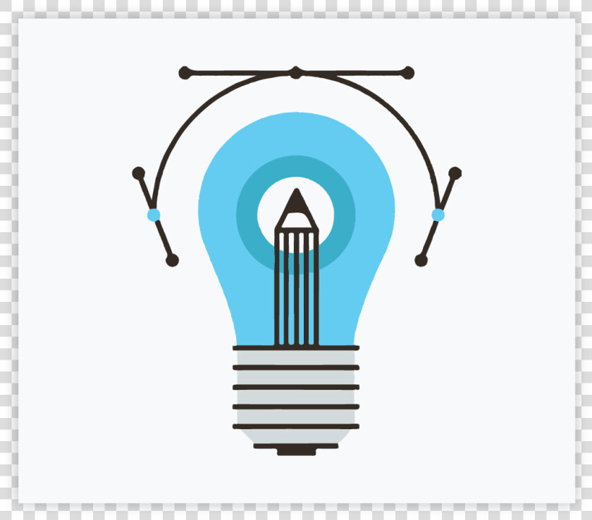 Creative Draw Creativity Design Lightbulb Idea Artistic   Illustration  HD Png DownloadTransparent PNG