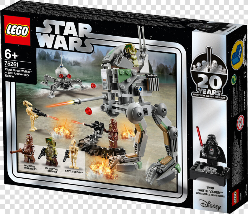 Lego Clone Scout Walker   Lego Star Wars 20th Anniversary Clone Scout Walker  HD Png DownloadTransparent PNG