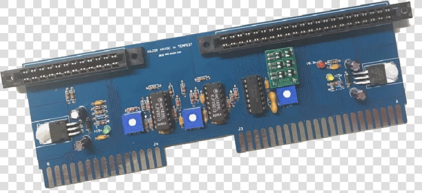 Tempest To Major Havoc Conversion Pcb   Microcontroller  HD Png DownloadTransparent PNG