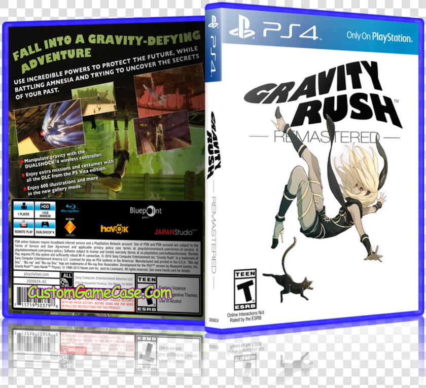 Sony Playstation 4 Ps4   Gravity Rush Remastered Cover  HD Png DownloadTransparent PNG