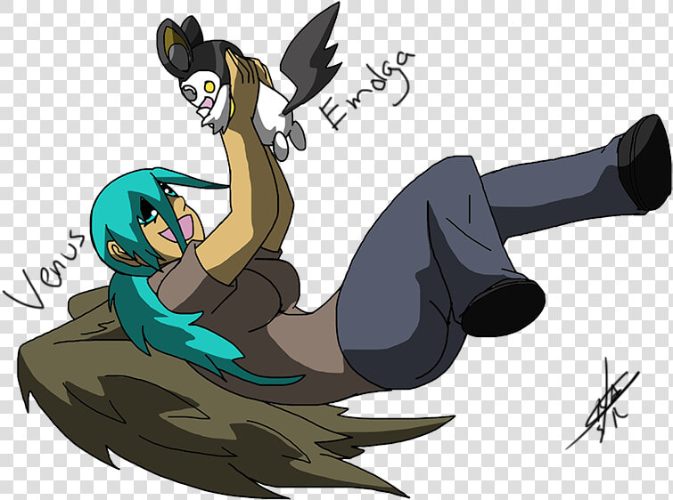 Venus  flx  And Emolga  pokemon    Pokemon Emolga  HD Png DownloadTransparent PNG