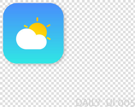 Weather App Icon  Daily Ui 005 App Icon 005 Weather   Apple  HD Png DownloadTransparent PNG