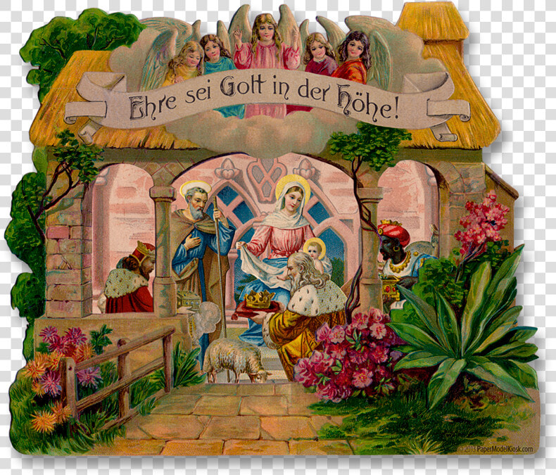 A Vintage Paper Nativity In Desperate Need Of Some   Illustration  HD Png DownloadTransparent PNG