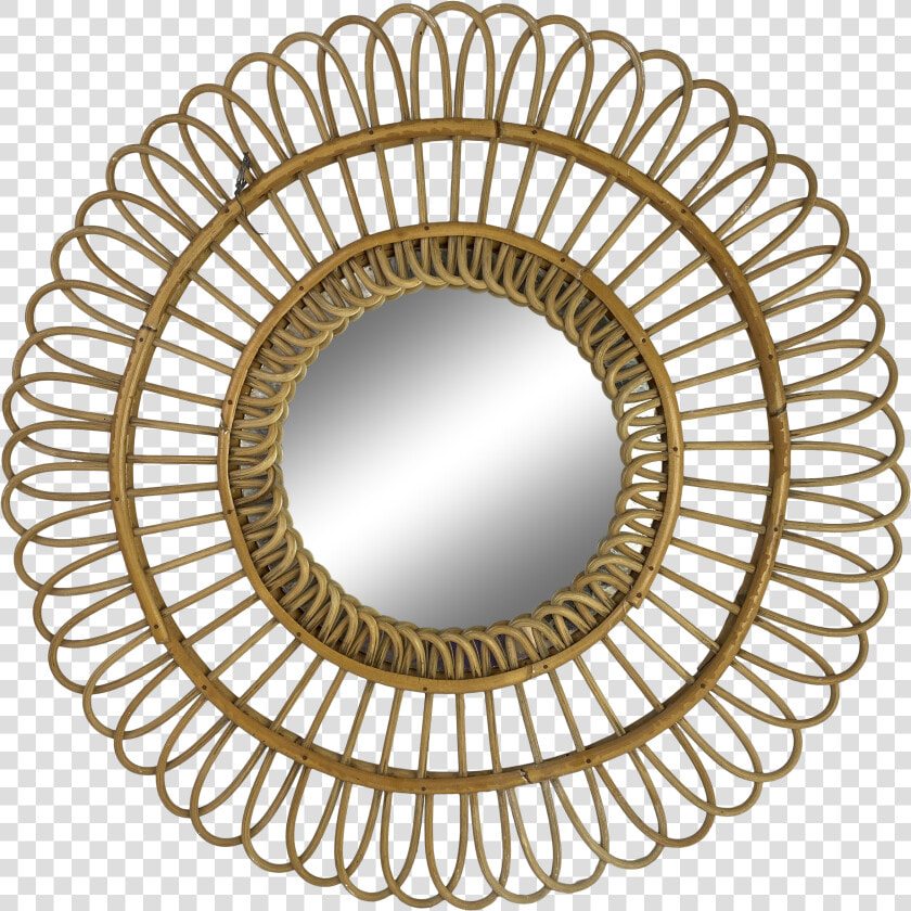 Rattan Mirror Decor  HD Png DownloadTransparent PNG