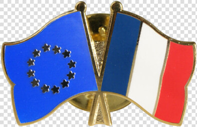 France Friendship Flag Pin  Badge   Pins Drapeau France Europe  HD Png DownloadTransparent PNG