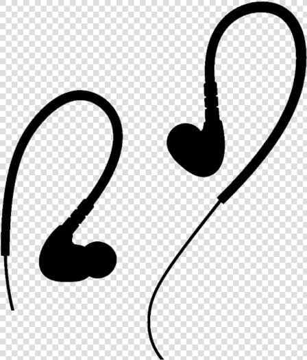 Earpiece Png Transparent Images   Ear Buds Silhouette  Png DownloadTransparent PNG