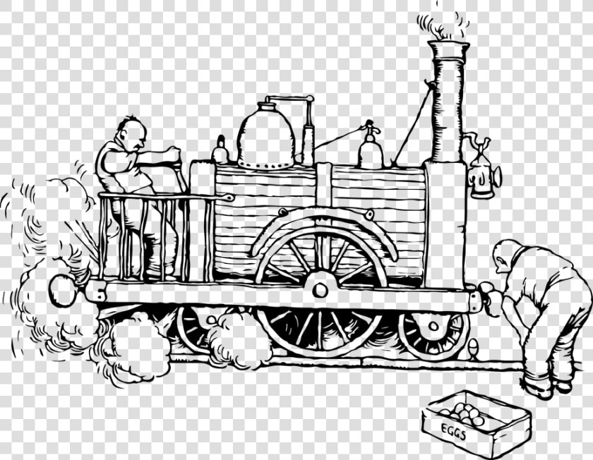 Steam  Vintage  Engine  Train  Steampunk  Old  Antique   Heath Robinson Train  HD Png DownloadTransparent PNG