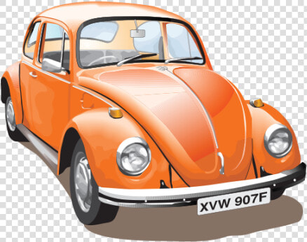 Vw Beetle Car Vector Illustration Free Download   Volkswagen Beetle Vector Free  HD Png DownloadTransparent PNG