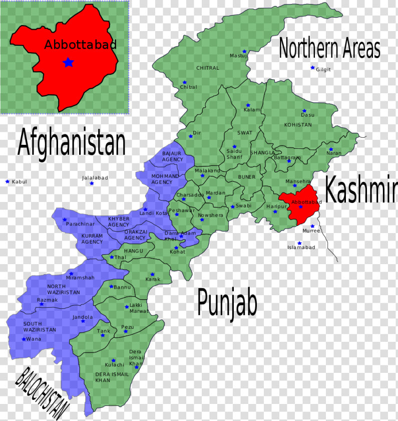 Abbottabad  Pakistan  North Of Islamabad  Pakistan   Al Qaeda In Afghanistan Map  HD Png DownloadTransparent PNG