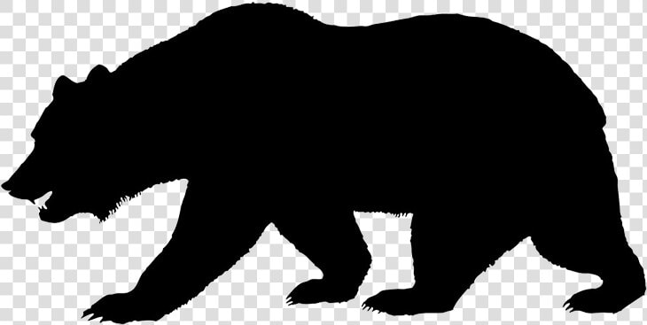 Black Bear Clipart California Bear   Animal Silhouette Bear  HD Png DownloadTransparent PNG