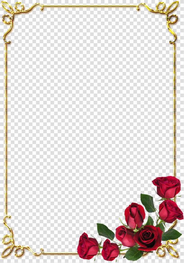 Transparent Fundo Rosa Png   Flower Rose Page Border  Png DownloadTransparent PNG