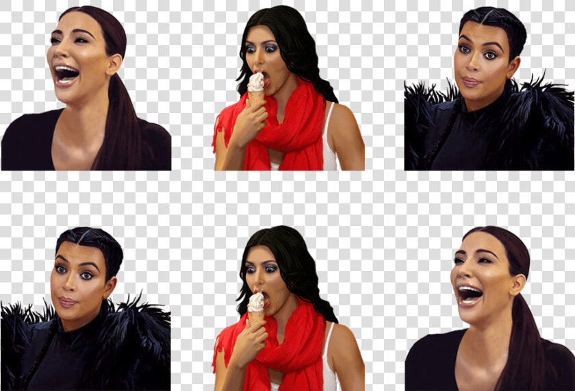 Kuwkimye   Kimkardashianwest   Com   New Kimoji Pack   Collage  HD Png DownloadTransparent PNG