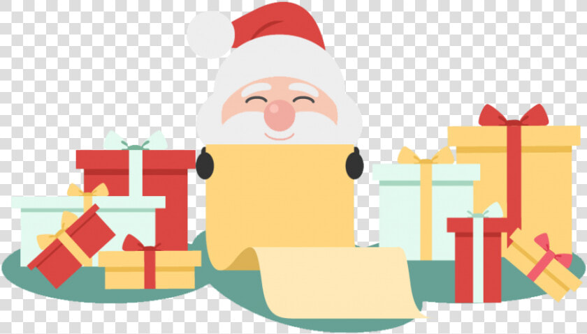 Santa Claus Con Cartas  HD Png DownloadTransparent PNG