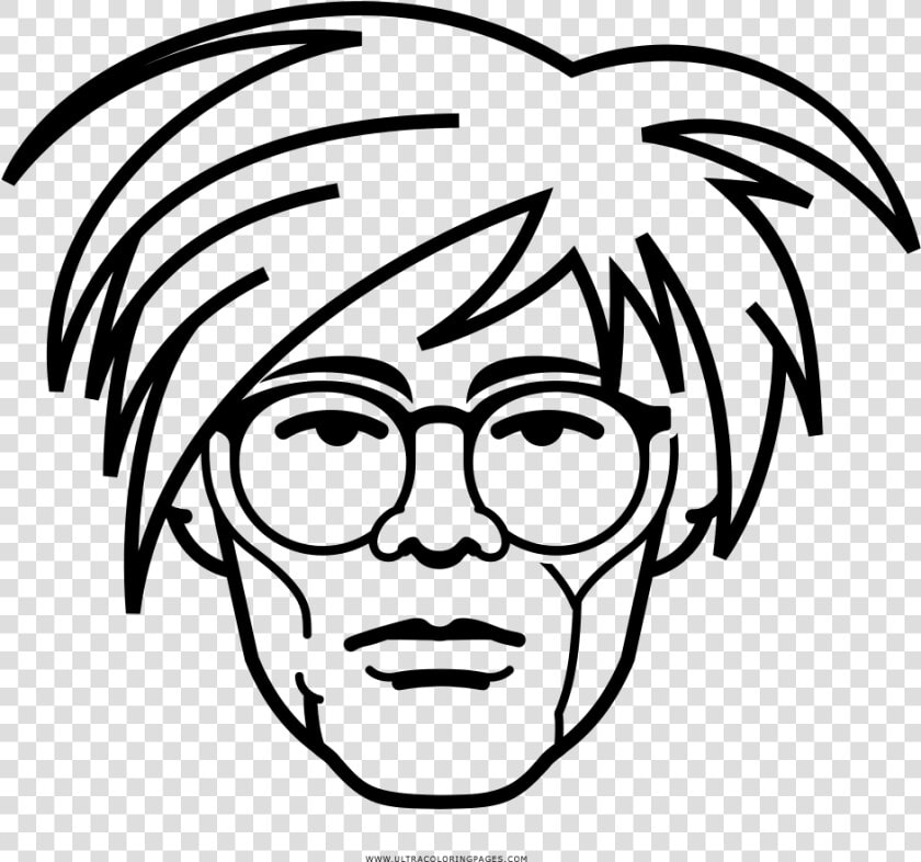 Andy Warhol Coloring Page   Andy Warhol Coloring Sheet  HD Png DownloadTransparent PNG