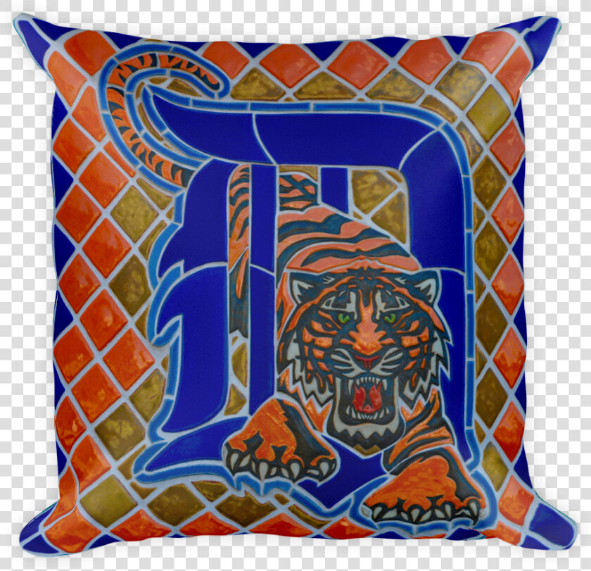 Detroit Ceramic Tiger Pillow Mockup Front   Detroit Tigers  HD Png DownloadTransparent PNG