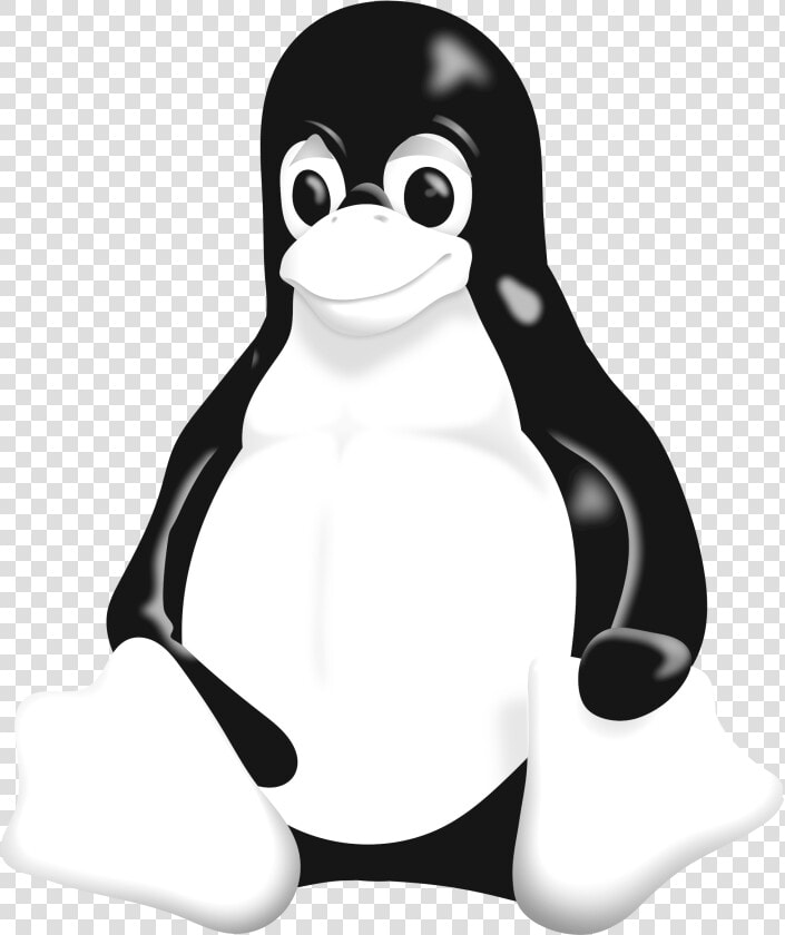 Linux Logo Black And White   Linux Logo Png  Transparent PngTransparent PNG