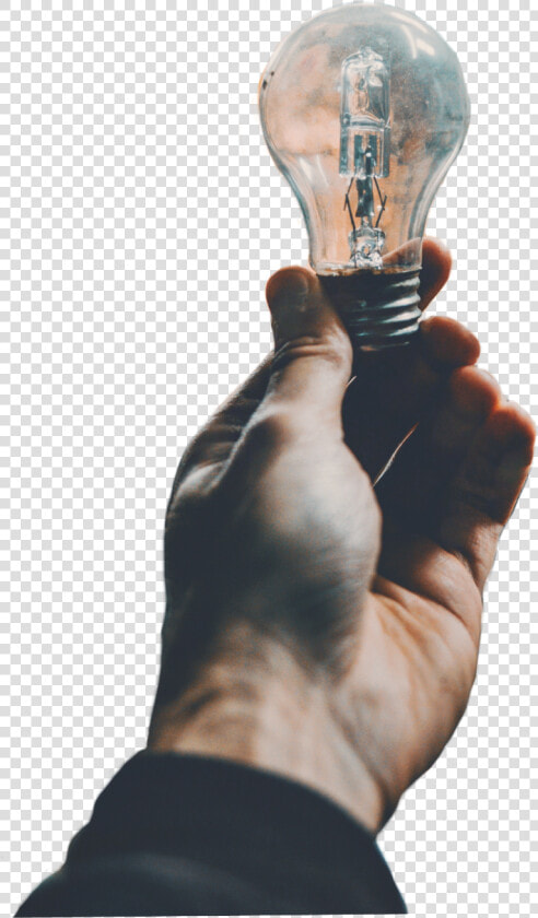 Lights Light Lamp Bulb Hand   Foco  HD Png DownloadTransparent PNG