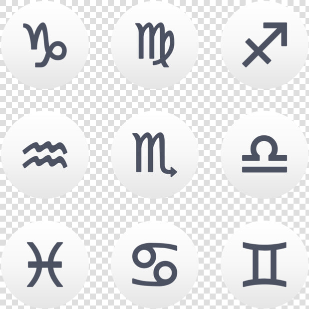 Transparent Astrology Png   Zodiac Signs Icons Png  Png DownloadTransparent PNG