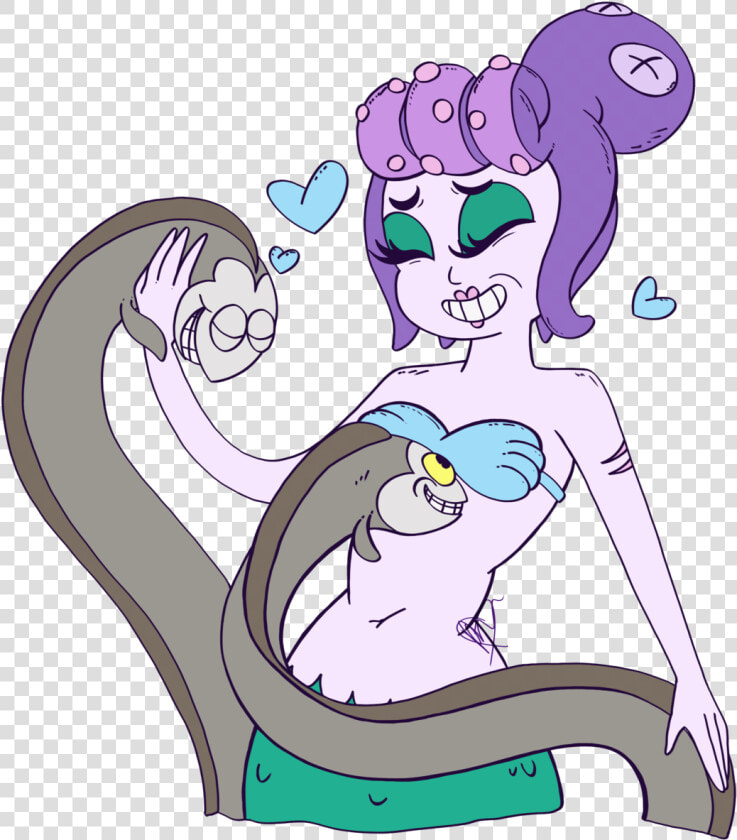 Cuphead Cala Maria Eels  HD Png DownloadTransparent PNG