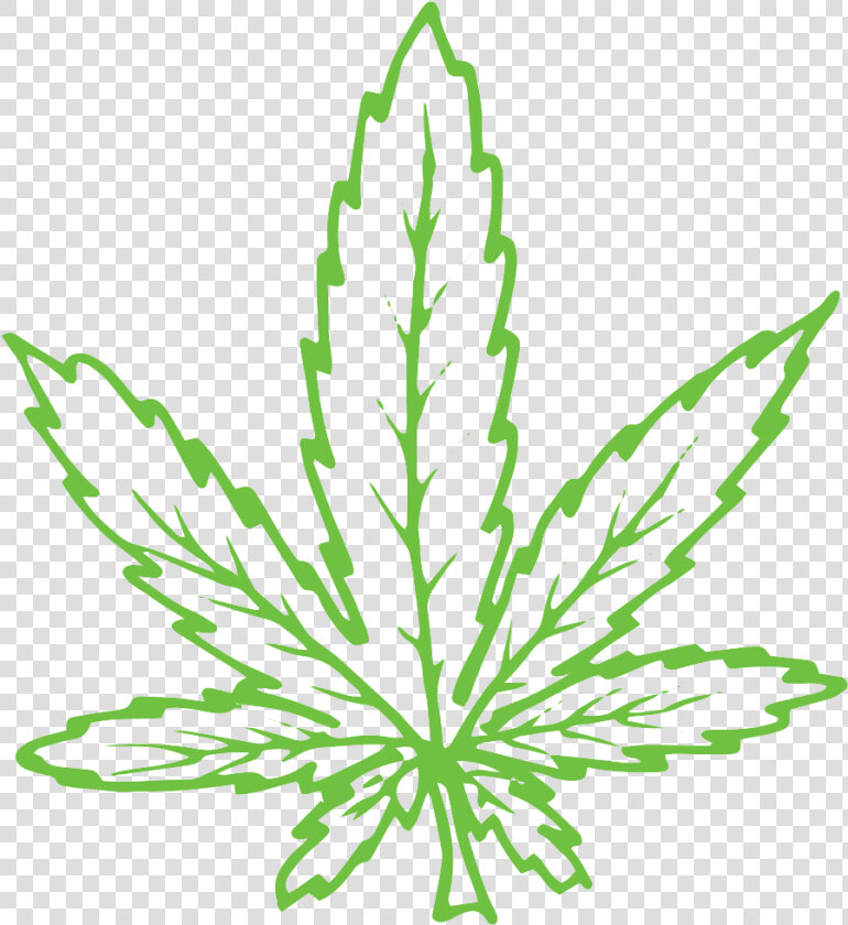 Weeds Drawing Hemp Leaf   Weeds Drawing  HD Png DownloadTransparent PNG