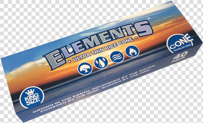 Elements Pre rolled Cones King Size   Chocolate Bar  HD Png DownloadTransparent PNG