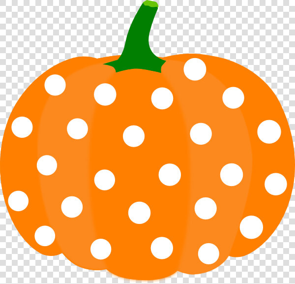 Polka Dot Pumpkin Clip Art   Polka Dot Pumpkin Clipart  HD Png DownloadTransparent PNG