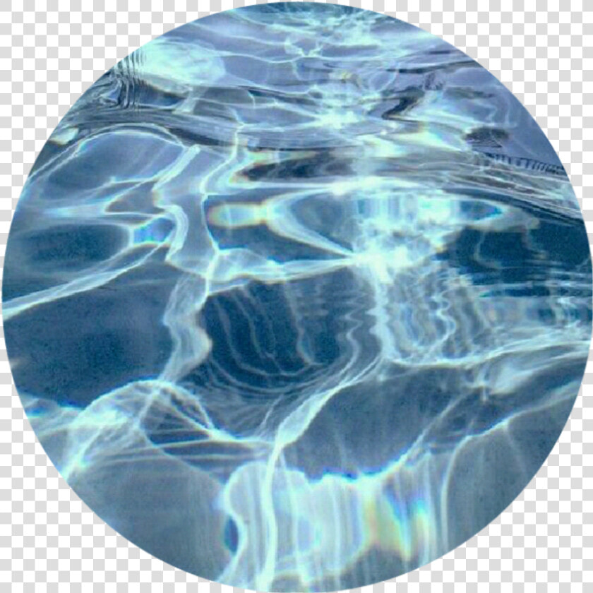 Circle Water Ocean Blue Wave Aesthetic Overlay Tumblr   Blue Aesthetic Water  HD Png DownloadTransparent PNG