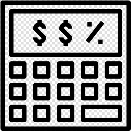 Mortgage calculator   Calculator Line Icon  HD Png DownloadTransparent PNG