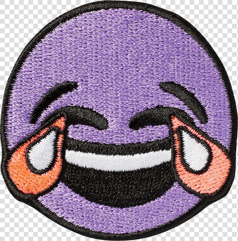 Crying Laughing Emoji Sticker Patch   Transparent Crying Laughter Emoji  HD Png DownloadTransparent PNG