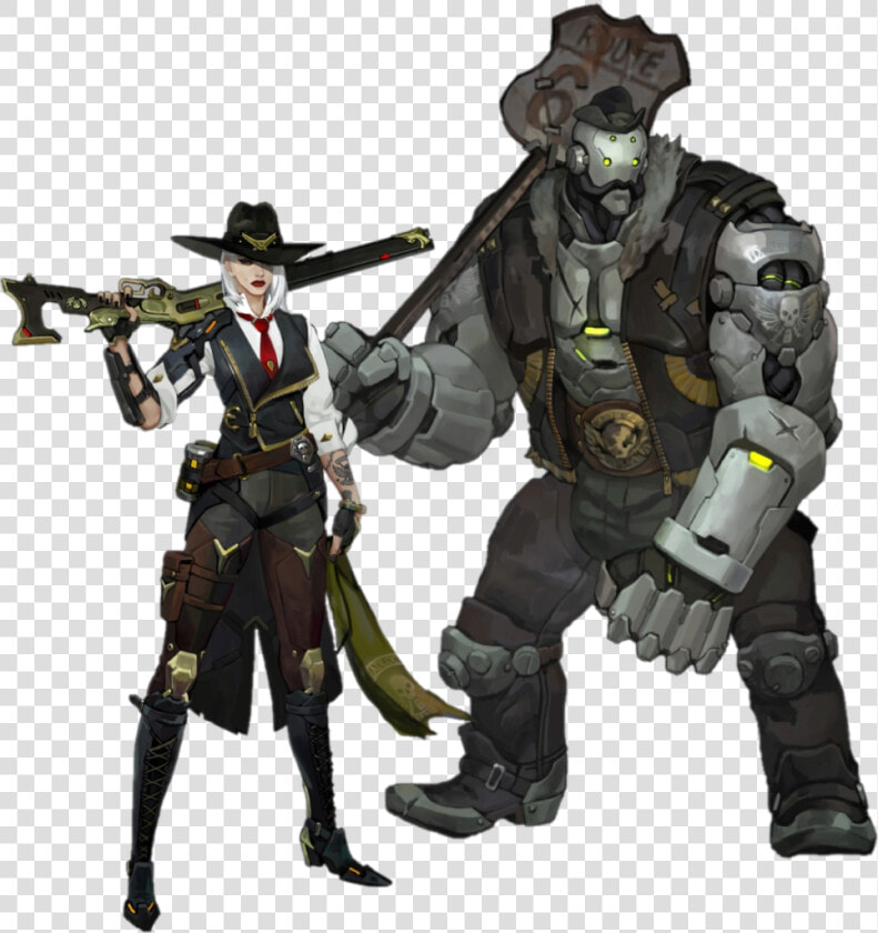 Ashe   Overwatch Ashe And Bob  HD Png DownloadTransparent PNG