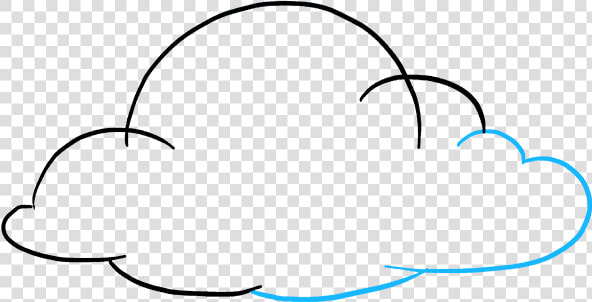 How To Draw Clouds   Easy Drawing Of Clouds  HD Png DownloadTransparent PNG