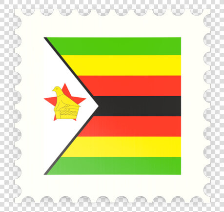 Postage Stamp Icon   Flag Of Zimbabwe  HD Png DownloadTransparent PNG