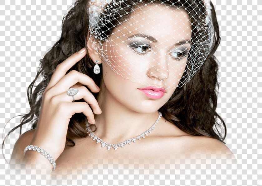 Beverley Hills London   Model With Diamond Jewellery Png  Transparent PngTransparent PNG