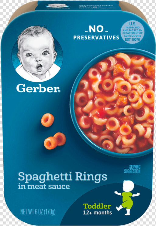 Spaghetti Rings In Meat Sauce   Gerber Toddler Meals  HD Png DownloadTransparent PNG