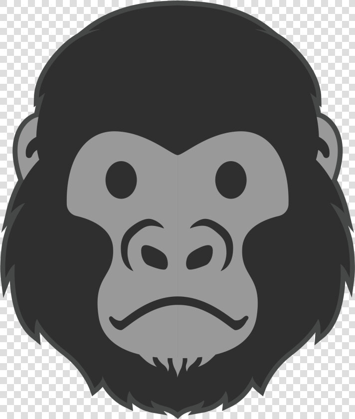 Gorilla Face Png   Gorilla Emoji  Transparent PngTransparent PNG