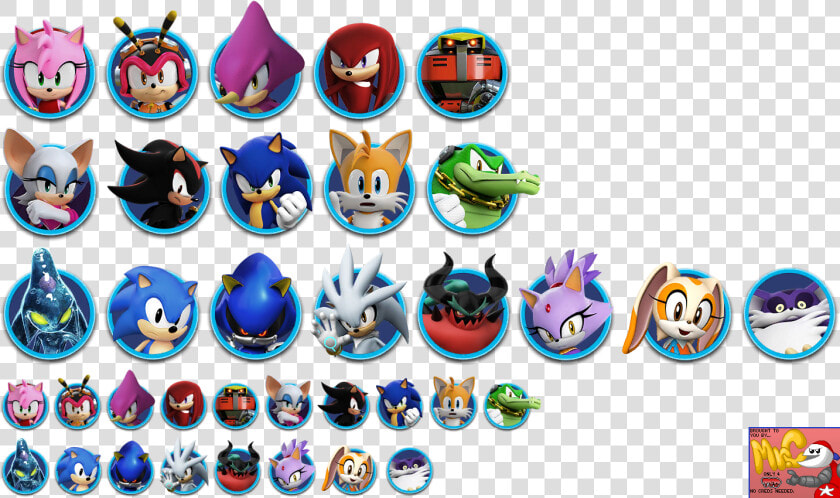 Click For Full Sized Image Character Icons   Sonic Forces Speed Battle Characters  HD Png DownloadTransparent PNG