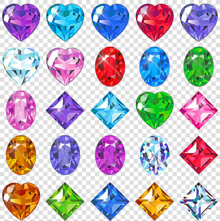 Gems  Diamonds  Rubies  Emeralds  Amethyst  Jewelry   Pietra Preziosa Vettoriale  HD Png DownloadTransparent PNG