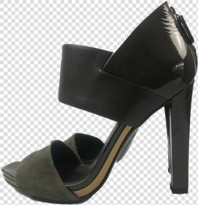 Gucci Taupe Suede And Patent Sandal 37 Class Lazyloaded   Basic Pump  HD Png DownloadTransparent PNG